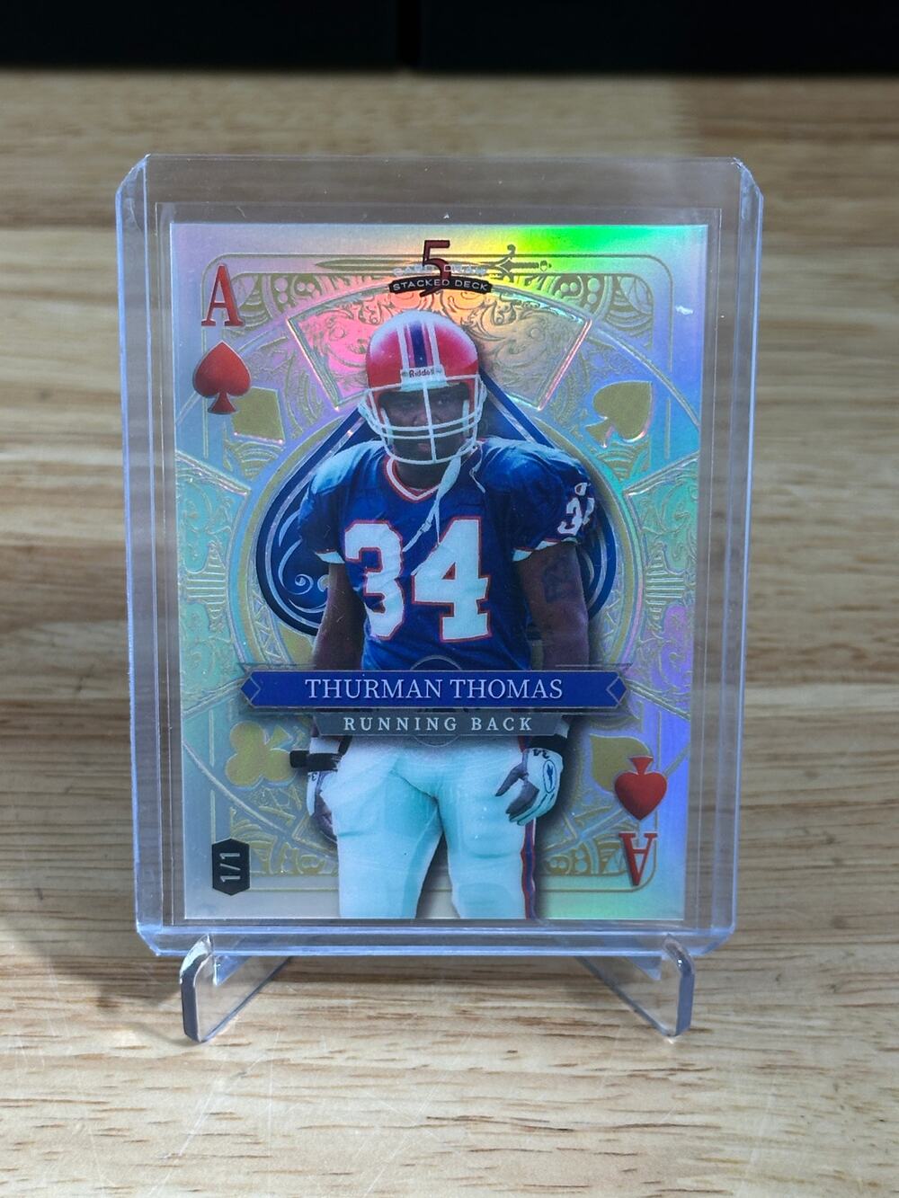 2024 Wild Card Stacked Deck Thurman Thomas 1 Of 1 - SDJS-TTN